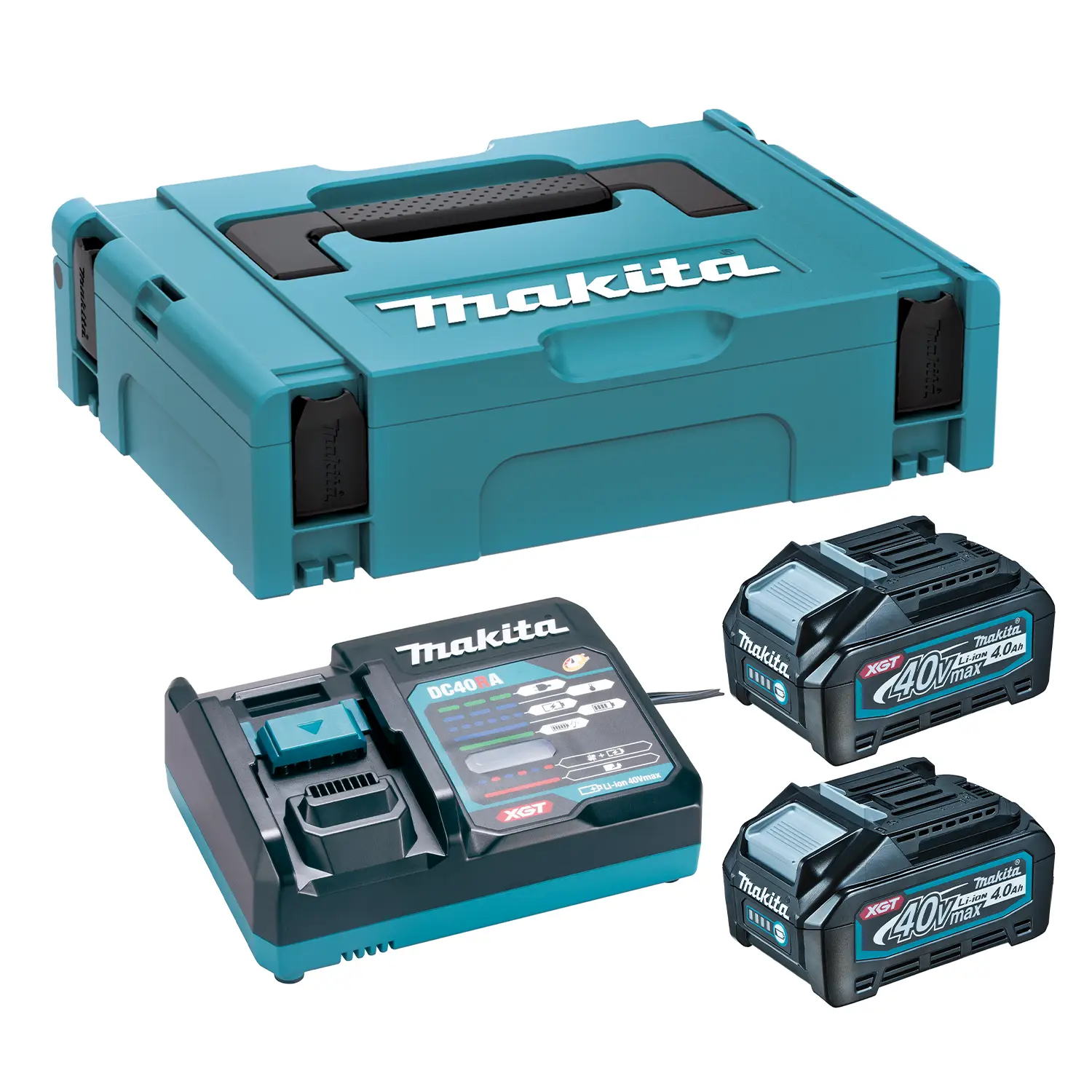 Set Cargador Dc40Ra Con Bateria Bl4040X2Un En Makpac (Type1)